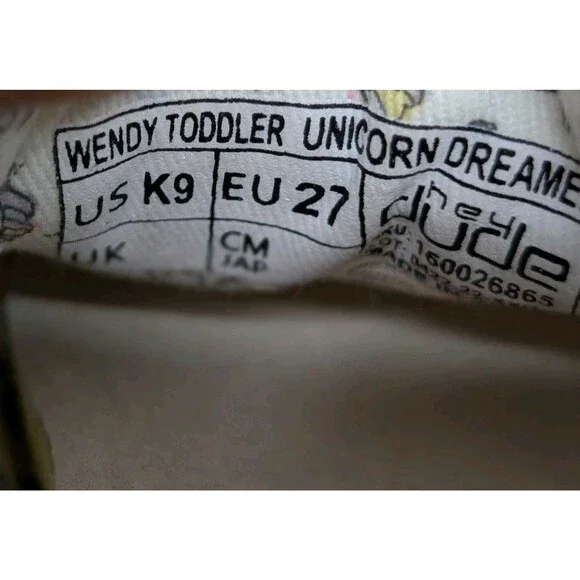 Hey Dude Wendy Unicorn Dreamer Shoes Toddler US K9 EUR 27 - Picture 10 of 10